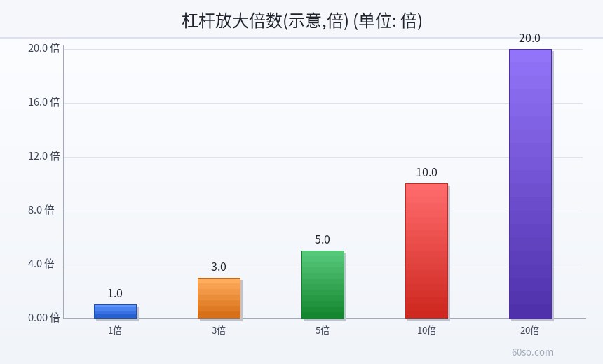 杠杆放大倍数(示意,倍)