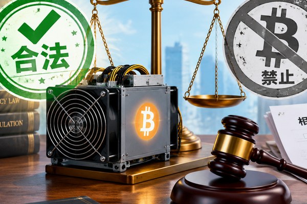 比特币挖矿合法吗:矿机与法律天平