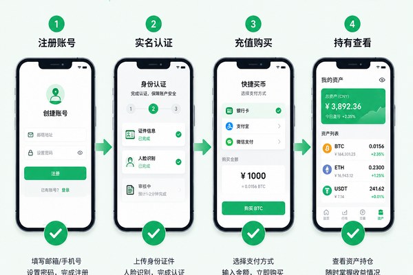 交易所怎么买币:新手买币四步骤教程