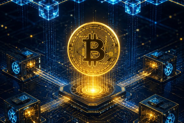 加密货币挖矿原理概念图