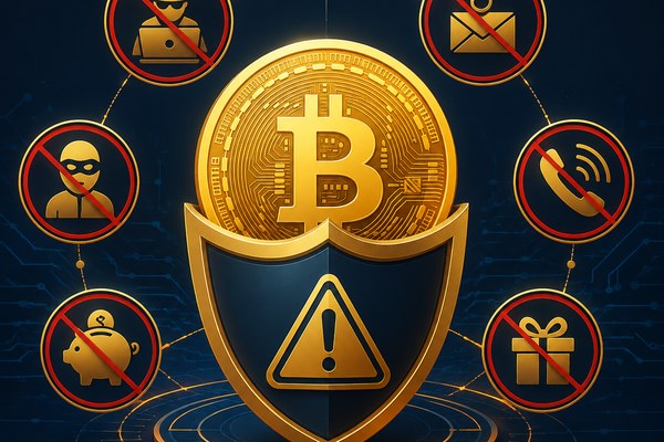 比特币防骗安全概念图