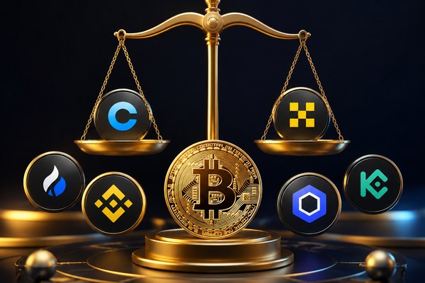 比特币交易平台选择概念