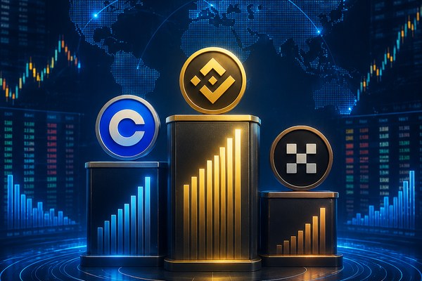 交易所交易量排名前十是哪些?全球加密货币交易所交易量TOP10一览