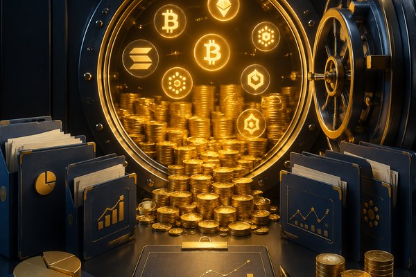 加密投资组合管理概念图
