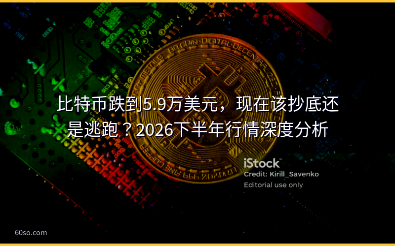 比特币跌到5.9万美元，现在该抄底还是逃跑？2026下半年行情深度分析