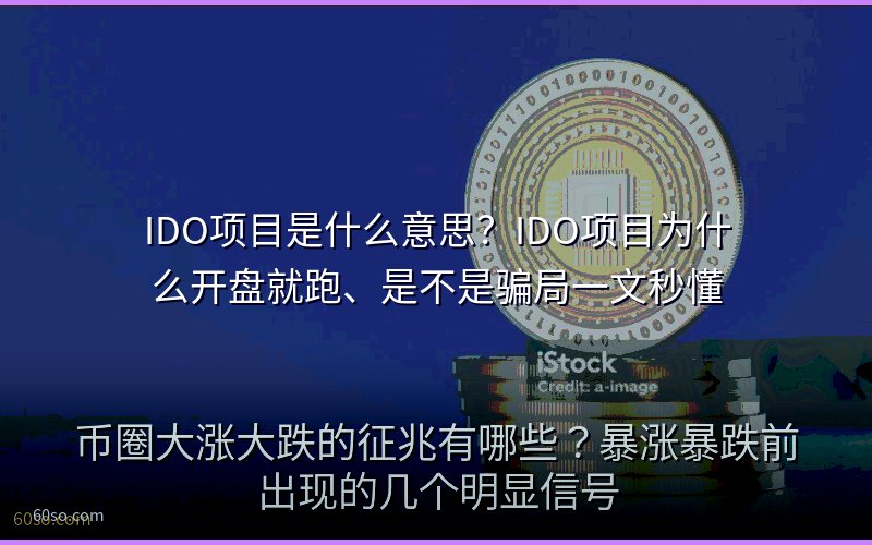 IDO项目是什么意思?IDO项目为什么开盘就跑、是不是骗局一文秒懂